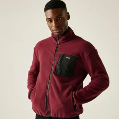 Men's Frankie Full Zip Fleece | Dark Maroon