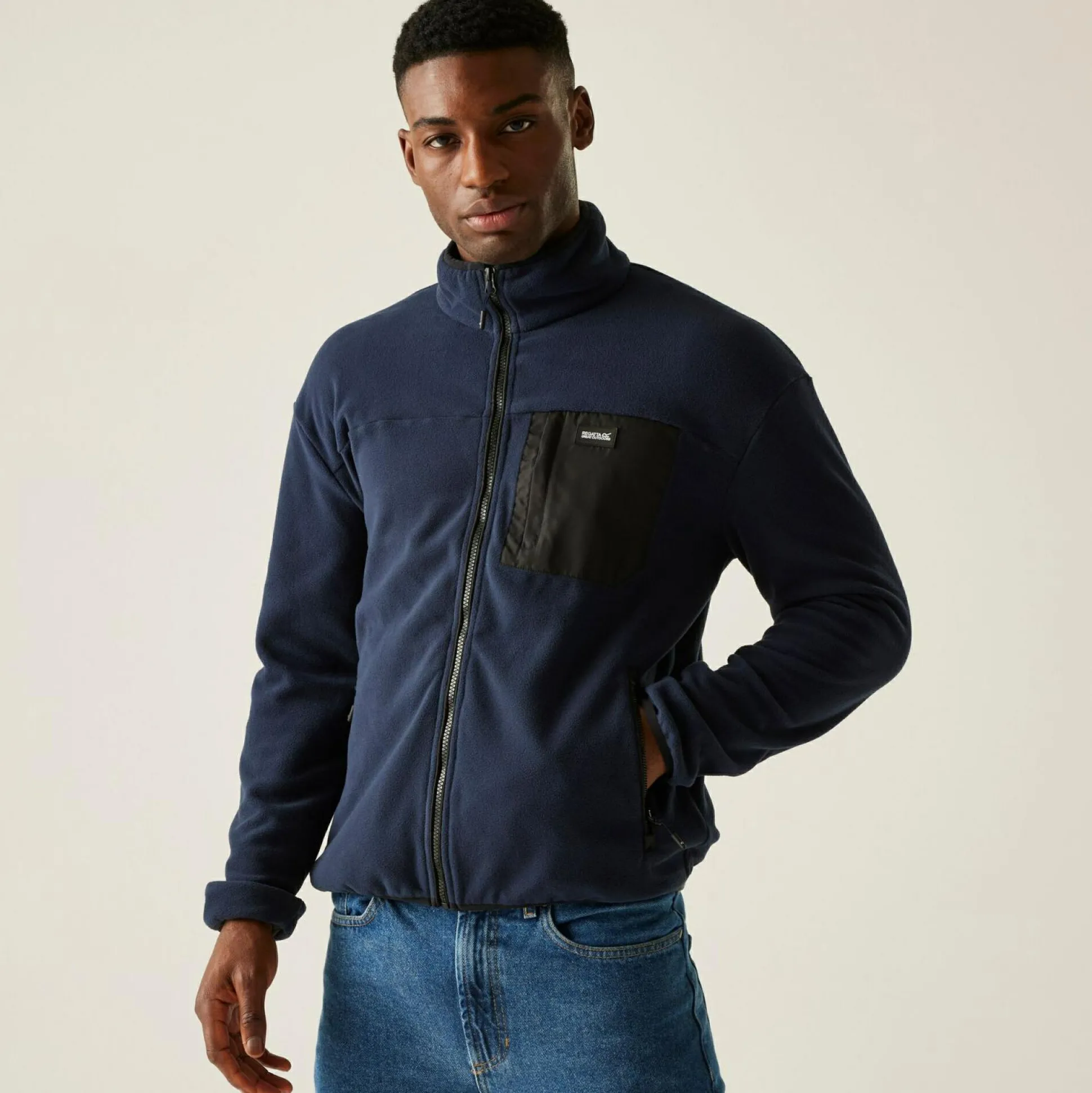 Men's Frankie Full Zip Fleece | Navy