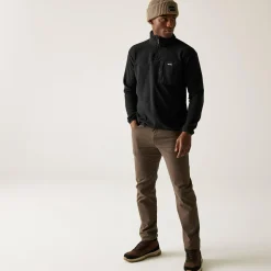 Men's Frankie Half Zip Fleece | Black