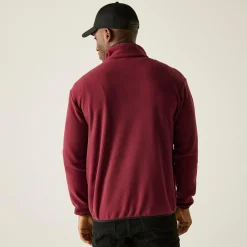 Men's Frankie Half Zip Fleece | Dark Maroon