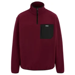 Men's Frankie Half Zip Fleece | Dark Maroon