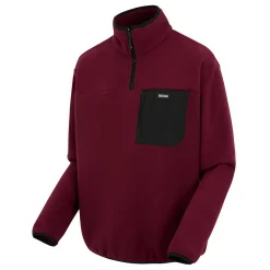 Men's Frankie Half Zip Fleece | Dark Maroon