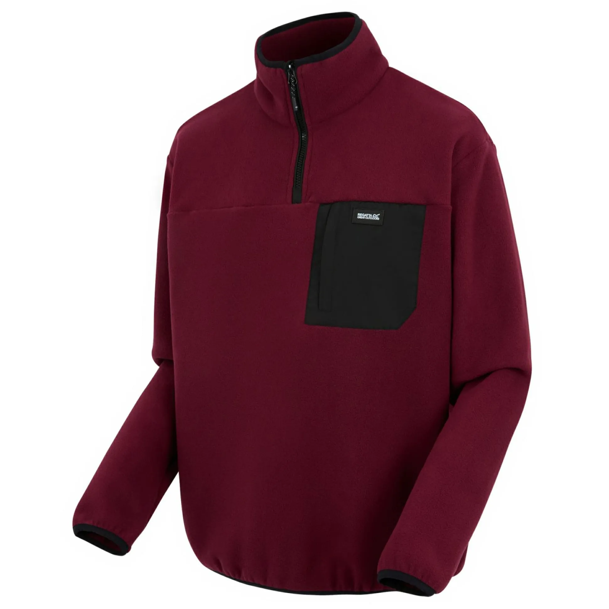 Men's Frankie Half Zip Fleece | Dark Maroon