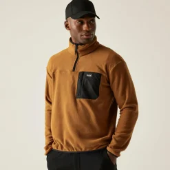 Men's Frankie Half Zip Fleece | Brown