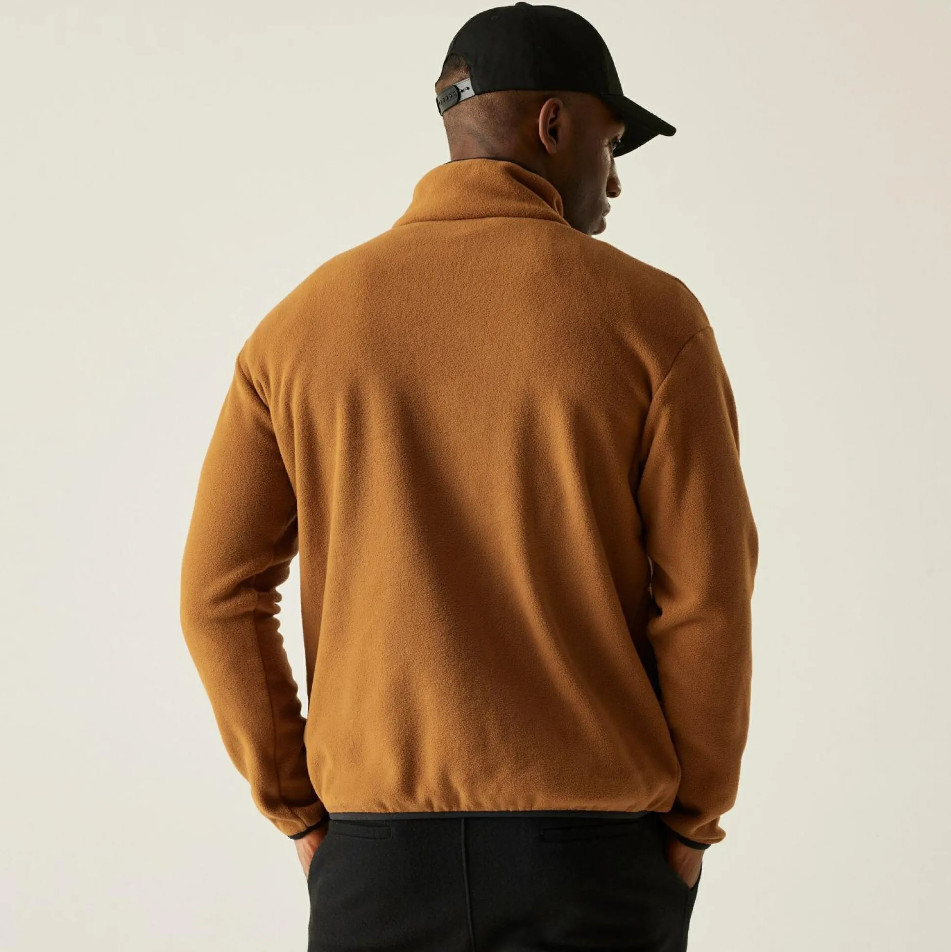 Men's Frankie Half Zip Fleece | Brown