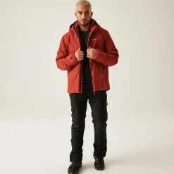 Men's Frelton Waterproof Insulated Jacket | Red Ochre Black
