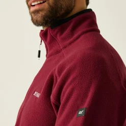 Men's Hadfield Full Zip Fleece | Dark Maroon