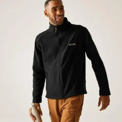 Men's Hedman II Heavyweight Full Zip Fleece | Black Black