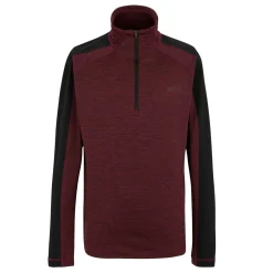 Men's Hepley Half Zip Fleece | Dark Maroon
