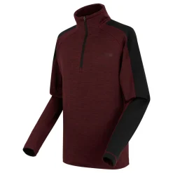 Men's Hepley Half Zip Fleece | Dark Maroon
