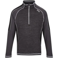 Men's Hepley Half Zip Lightweight Fleece | Ash Black