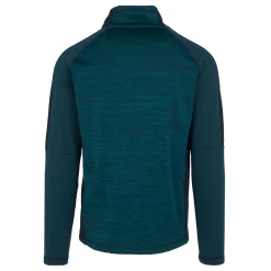 Men's Hepley Half Zip Lightweight Fleece | Moroccan Blue Marl Moonlight Denim