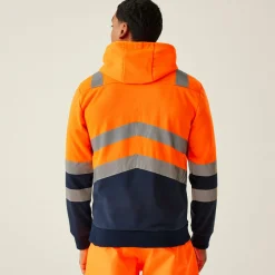 Men's Hi-Vis Overhead Hoodie | Orange