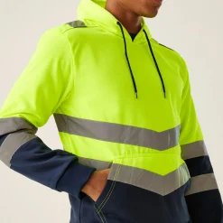 Men's Hi-Vis Overhead Hoodie | Yellow