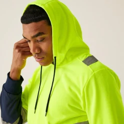 Men's Hi-Vis Overhead Hoodie | Yellow