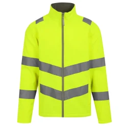 Men's Hi-Vis Pro Contract Ablaze 2 Layer Softshell Jacket | Yellow