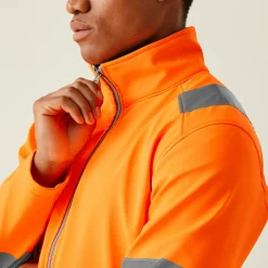 Men's Hi-Vis Pro Contract Ablaze 2 Layer Softshell Jacket | Orange
