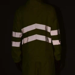 Men's Hi-Vis Pro Waterproof Reflective Packaway Work Jacket | Yellow