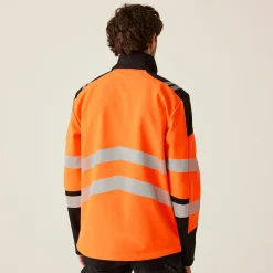 Men's Hi-Vis X PRO 3 Layer Softshell Jacket - Class 2 | Black Orange