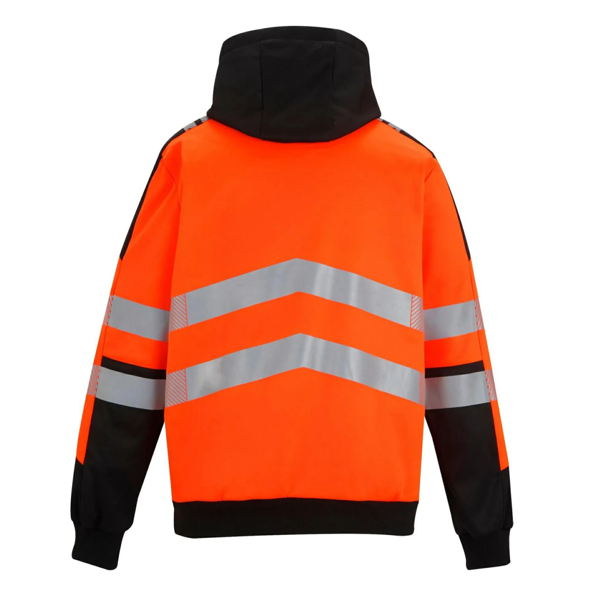 Men's Hi-Vis X Pro Hoodie - Class 2 | Black Orange