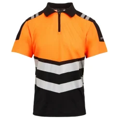 Men's Hi-Vis X-Pro Polo - Class 1 | Black Orange