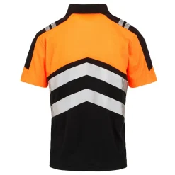 Men's Hi-Vis X-Pro Polo - Class 1 | Black Orange
