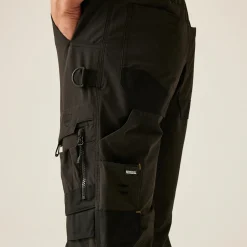 Men's Hi-Vis X-Pro Stretch Holster Trousers - Class 1 | Black Orange