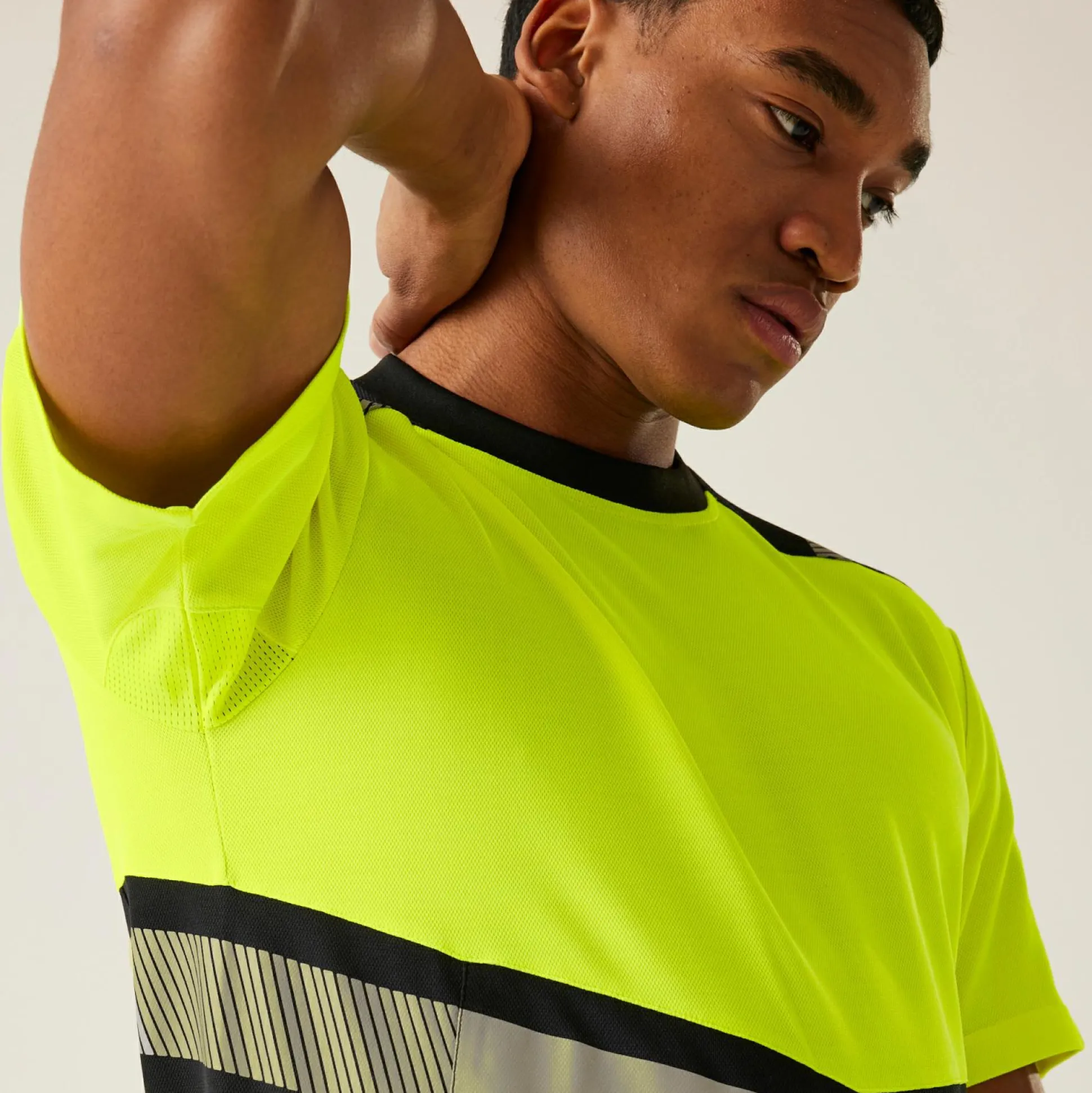 Men's Hi-Vis X-Pro T-shirt - Class 1 | Black Yellow