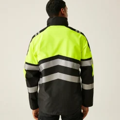 Men's Hi-VIS X-PRO Waterproof Shell Jacket - Class 2 | Black Yellow