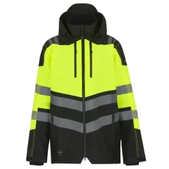 Men's Hi-VIS X-PRO Waterproof Shell Jacket - Class 2 | Black Yellow