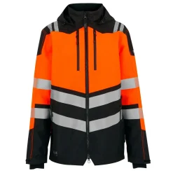 Men's Hi-VIS X-PRO Waterproof Shell Jacket - Class 2 | Black Orange