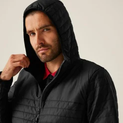 Men's H/M Insulated Hooded Jacket | Black