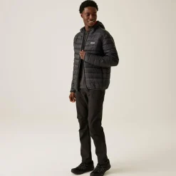 Men's Hooded Marizion Padded Jacket | Ash Red Ochre