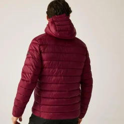 Men's Hooded Marizion Padded Jacket | Dark Maroon