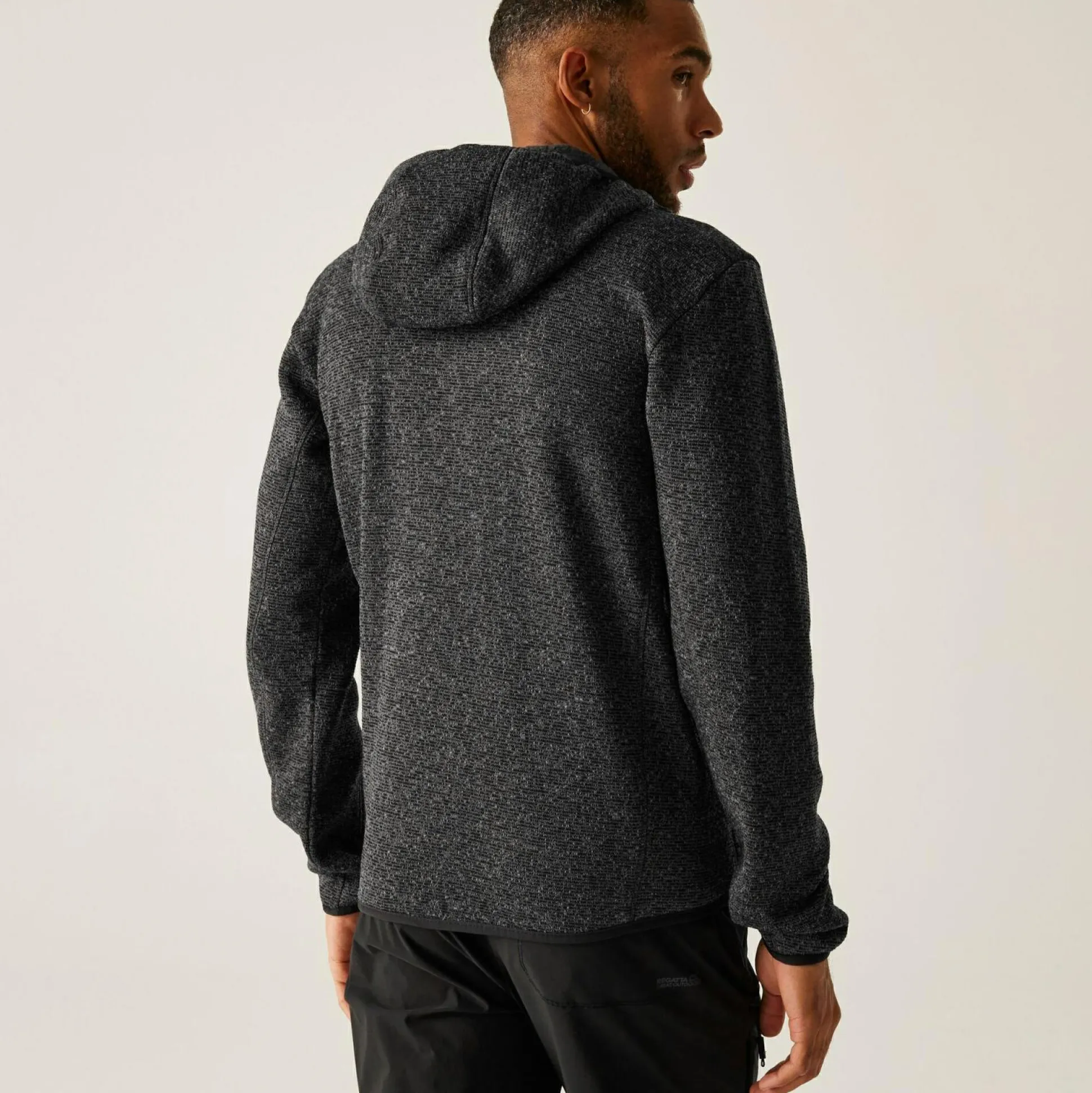 Men's Hooded Newhill Full Zip Fleece | Ash Grey