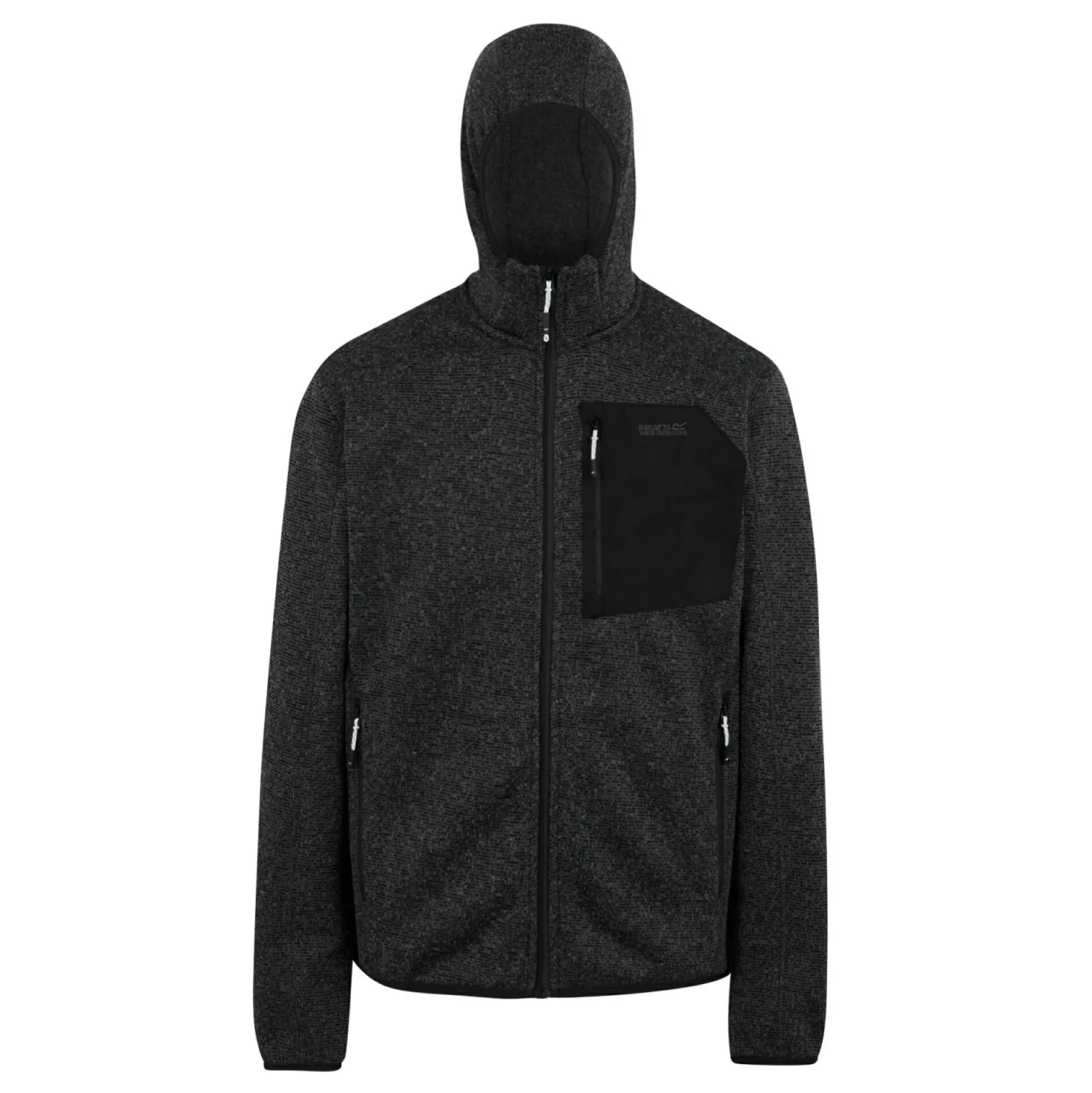 Men's Hooded Newhill Full Zip Fleece | Ash Grey