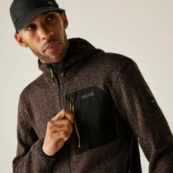 Men's Hooded Newhill Full Zip Fleece | Brown