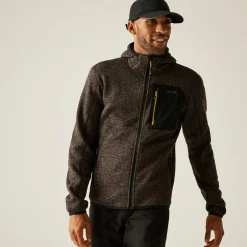 Men's Hooded Newhill Full Zip Fleece | Brown