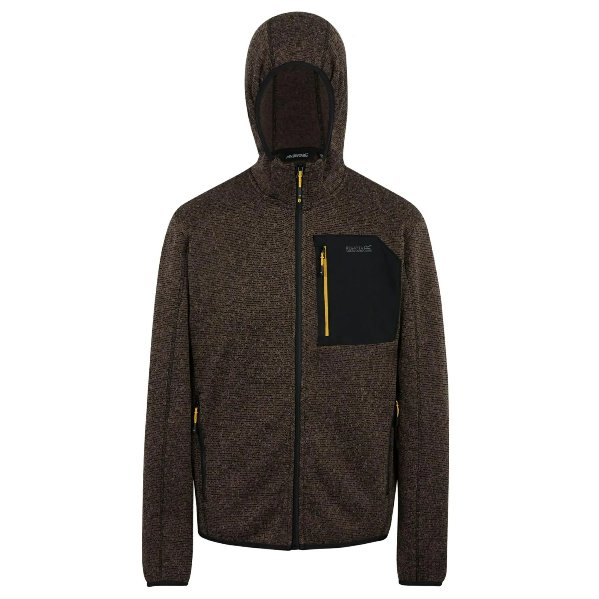 Men's Hooded Newhill Full Zip Fleece | Brown