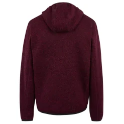 Men's Hooded Newhill Full Zip Fleece | Dark Maroon
