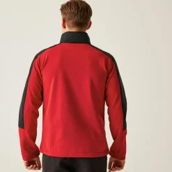 Men's Hydroforce 3 Layer Membrane Hooded Softshell Jacket | Classic Red Black