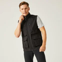 Men's Insect-Repellent Light Pack Away Gilet | Black