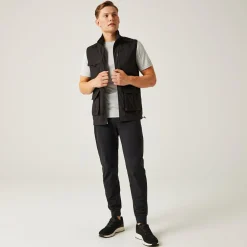 Men's Insect-Repellent Light Pack Away Gilet | Black