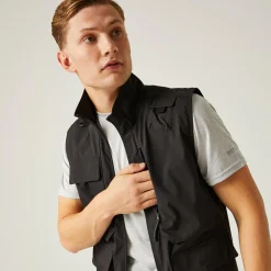 Men's Insect-Repellent Light Pack Away Gilet | Black