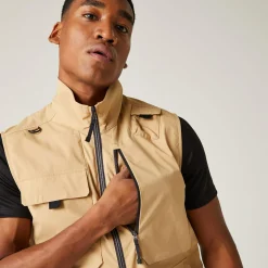 Men's Insect-Repellent Light Pack Away Gilet | Oat