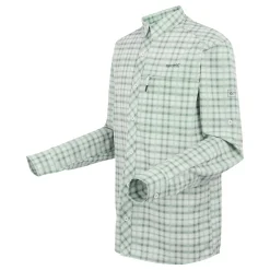 Men's Insect-Repellent Packaway Long Sleeve Shirt | Stone White Check
