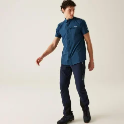 Men's Insect-Repellent Packaway Short Sleeve Shirt | Moonlight Denim