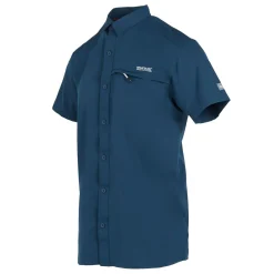 Men's Insect-Repellent Packaway Short Sleeve Shirt | Moonlight Denim