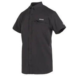 Men's Insect-Repellent Packaway Short Sleeve Shirt | Ash