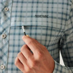 Men's Insect-Repellent Packaway Long Sleeve Shirt | Iceberg Check